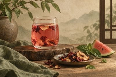 Watermelon Lychee fruit infusion