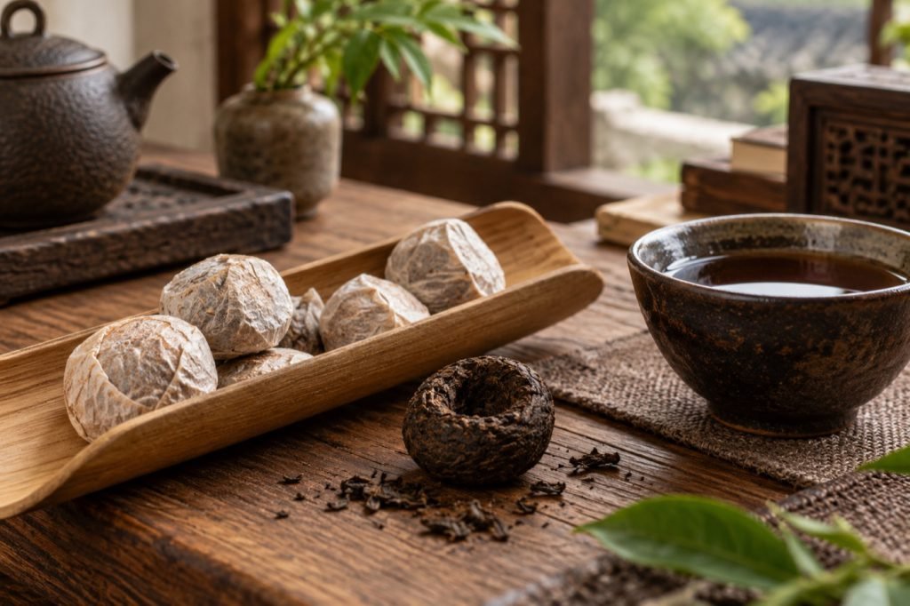Ripened Aged Pu-erh Mini Tuocha