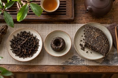 Editorial illustration: Pu-erh for beginners: choose portion control, convenience or a raw-tea sample