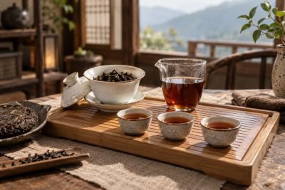 Editorial illustration: How to brew pu-erh: three exact starting recipes