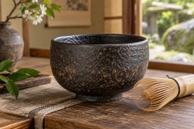 Coarse Pottery Matcha Bowl