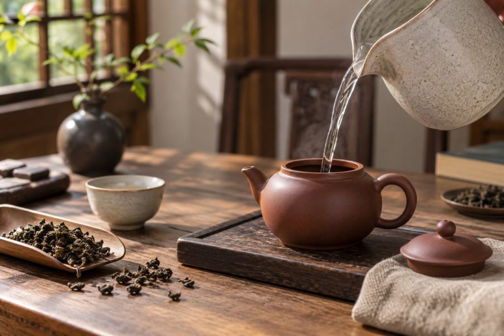 Editorial illustration: Preparing a new Yixing teapot: seasoning and care boundaries