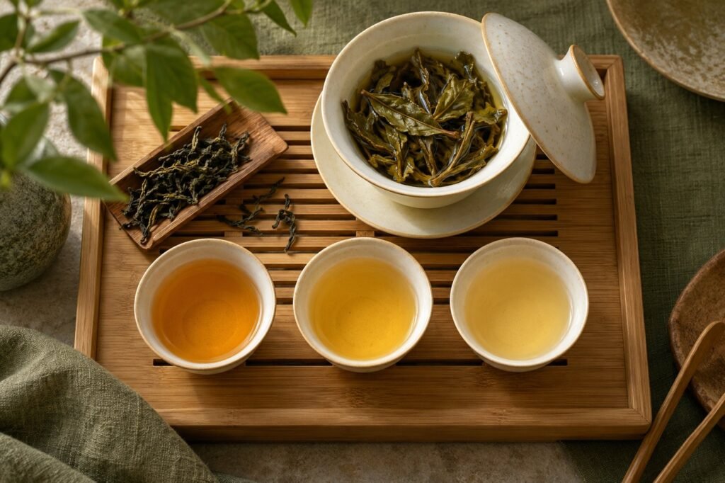 Editorial illustration for Repeated tea infusions: decide when the leaves are finished for you